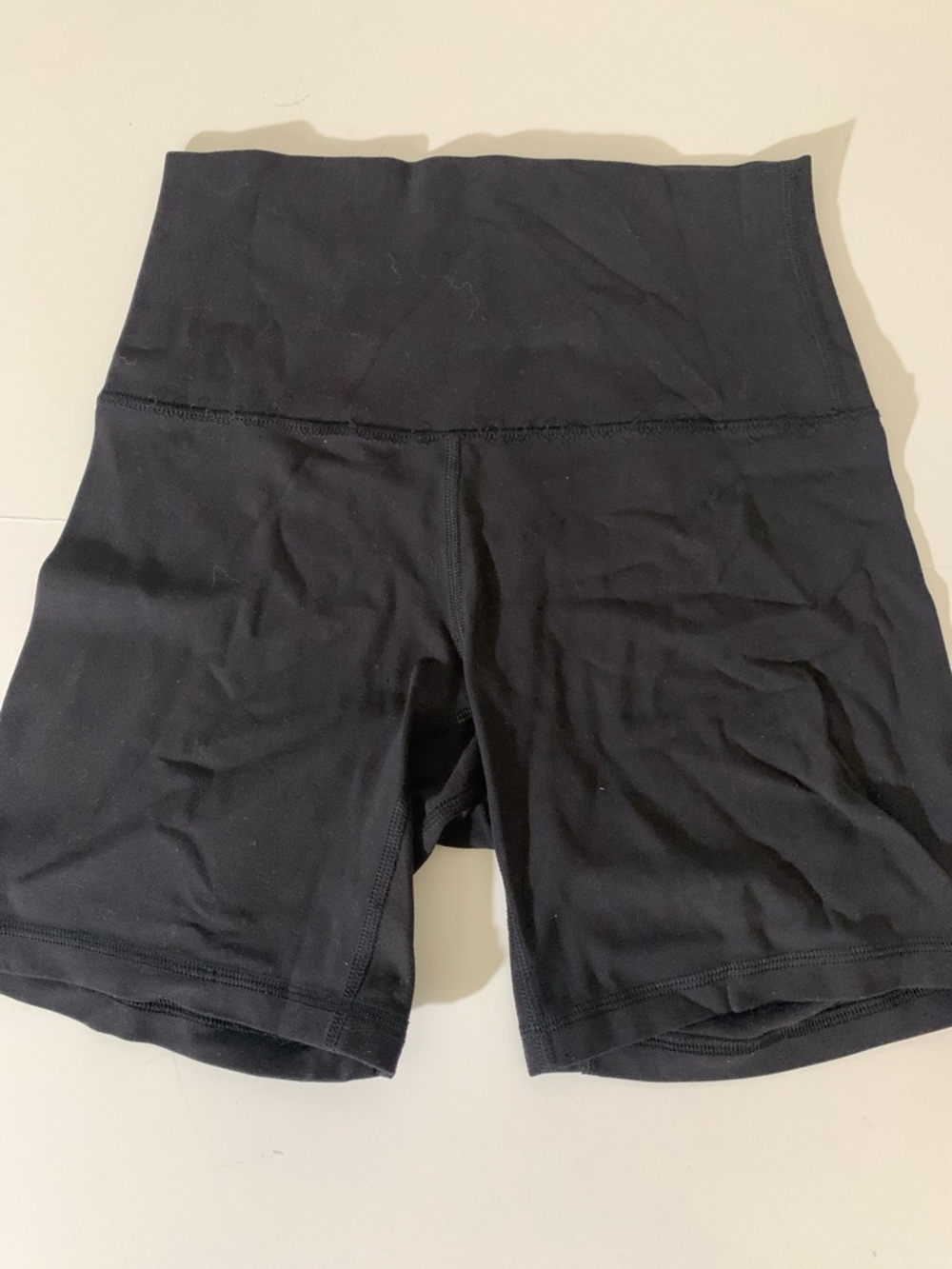 lululemon athletica Black High-Waist Workout Shorts